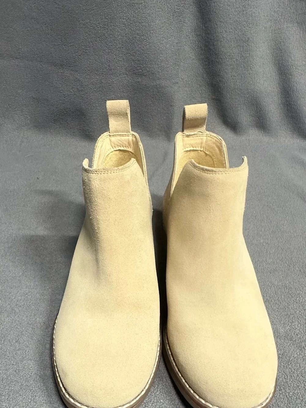 Hush Puppies Suede Chelsea Ankle Boots in Sand/Tan